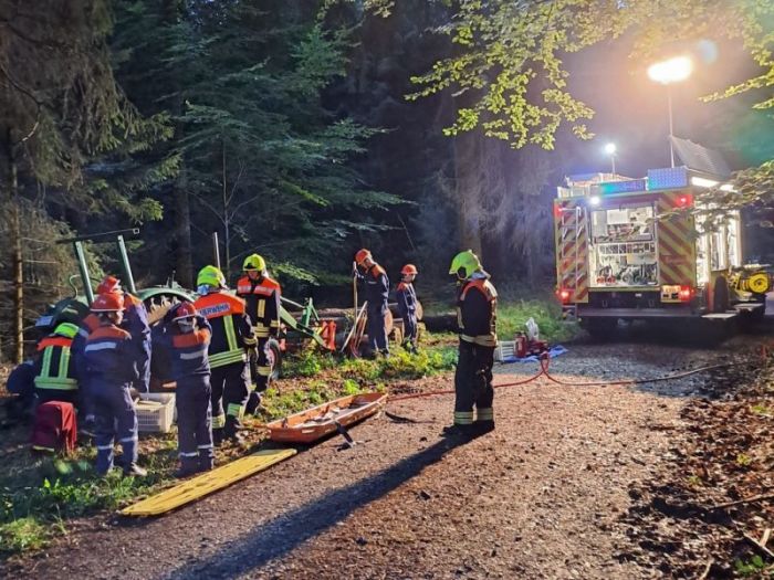 Gesamtüberblick der Einsatzstelle bei der Gemeinschaftsübung